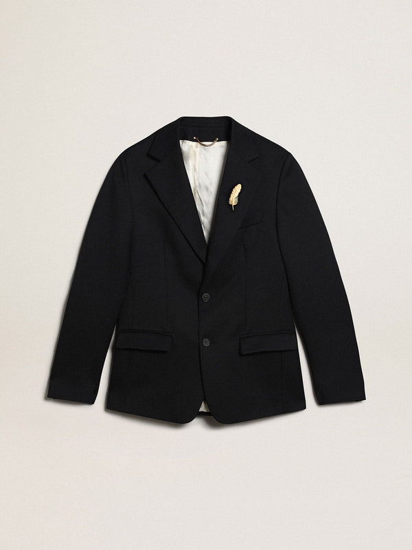 M'S Single Breasted Milano Blazer Compact Gabardine Wool