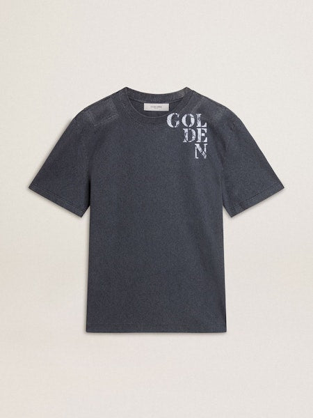 Journey M's T-Shirt Regular Gauze Cotton Jersey Printed Base with Floc Print