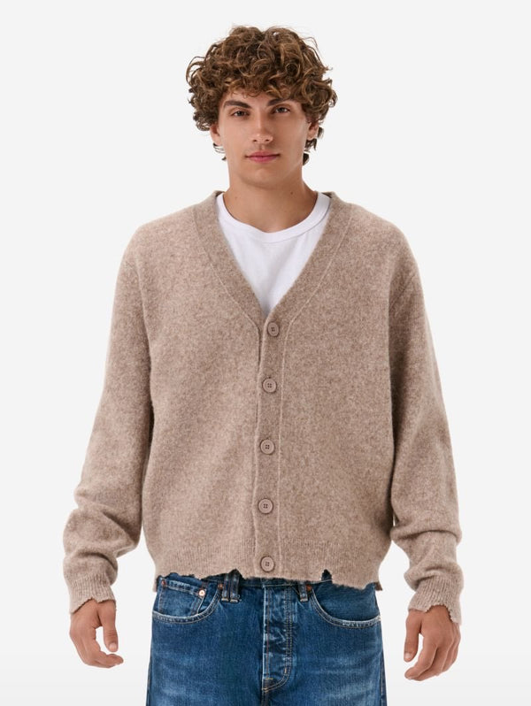 Cardigan Plain knit alpaca