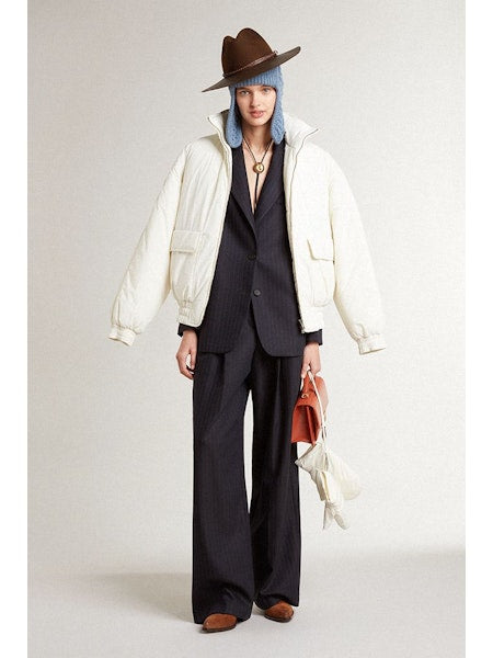 Journey W's SB Over Jacket Pinestripe Wool