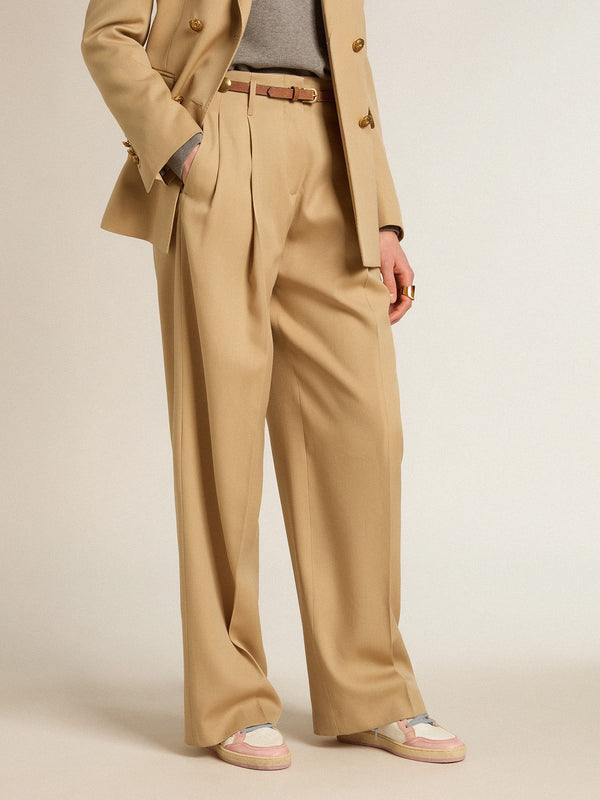 Golden W'S Pant Wide Leg Light Dry Wool Gabardine