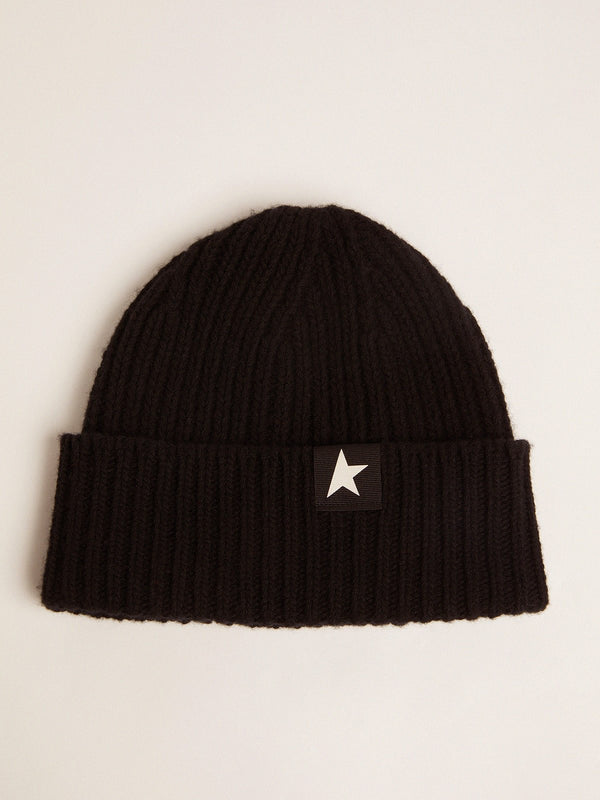 Star Beanie Damian in Wool with Small star