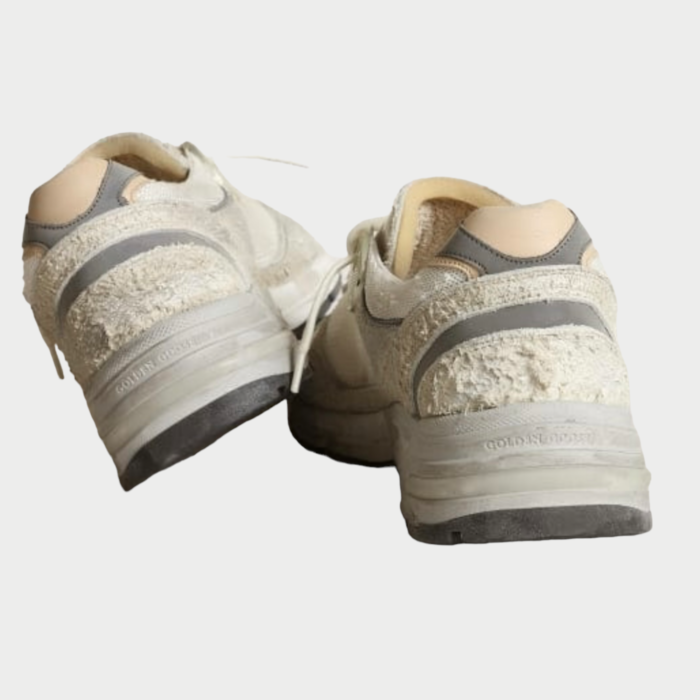 GOLDEN GOOSE Dad-Star Sneakers In White Mesh And Suede - immagine 4