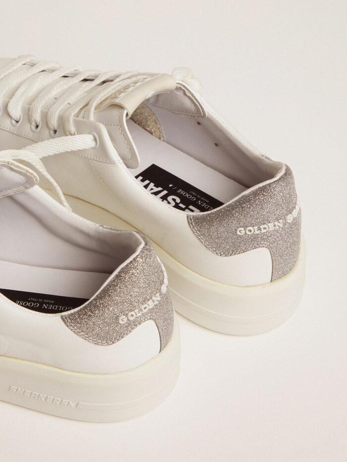 GOLDEN GOOSE PureStar Sneakers With Glittery Heel Tab - immagine 3