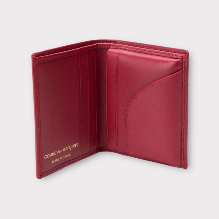 COMME DES GARÇONS Classic Leather Bifold Wallet RED - immagine 2