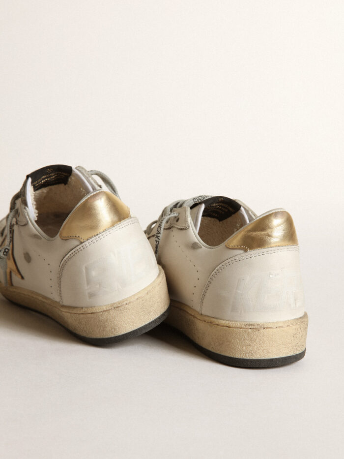 GOLDEN GOOSE Ball-Star Sneakers with Gold Star and Heel Tab - immagine 3