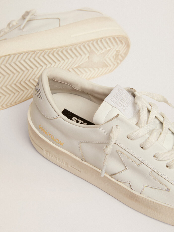 GOLDEN GOOSE Stardan Sneakers in Total White Leather - immagine 3