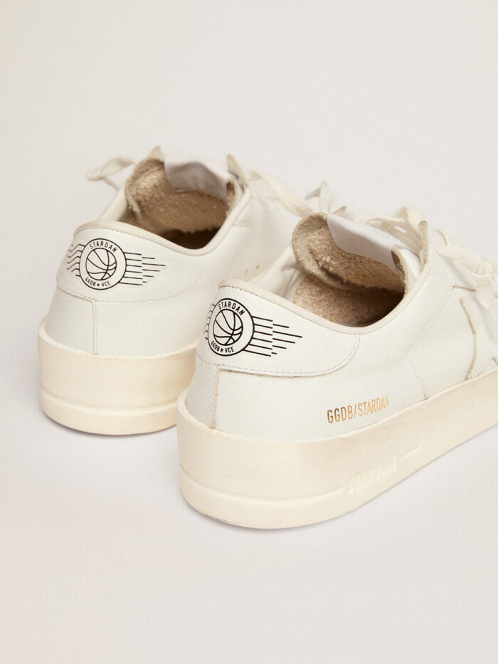 GOLDEN GOOSE Stardan Sneakers in Total White Leather - immagine 4