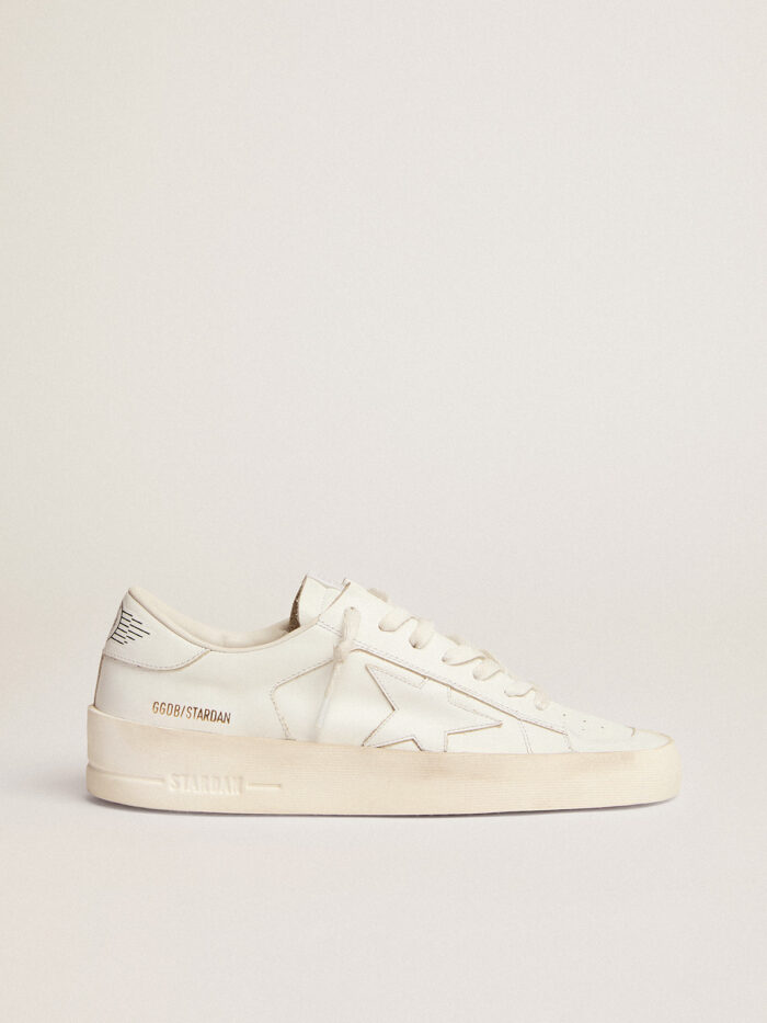GOLDEN GOOSE Stardan Sneakers in Total White Leather