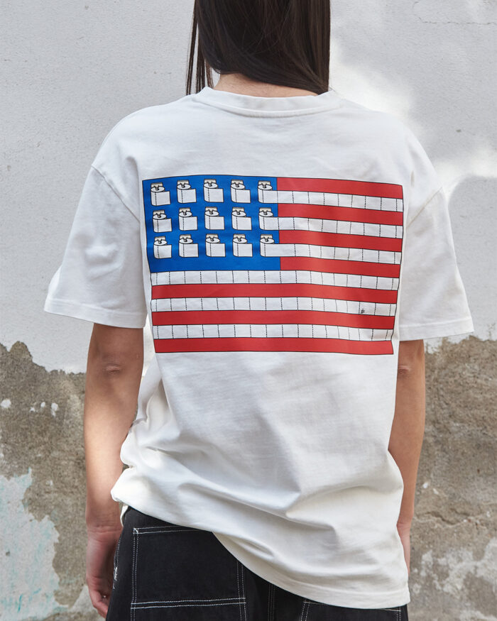 Inc. Unisex T-Shirt By The View Of Noone The Flag Graphic - immagine 3