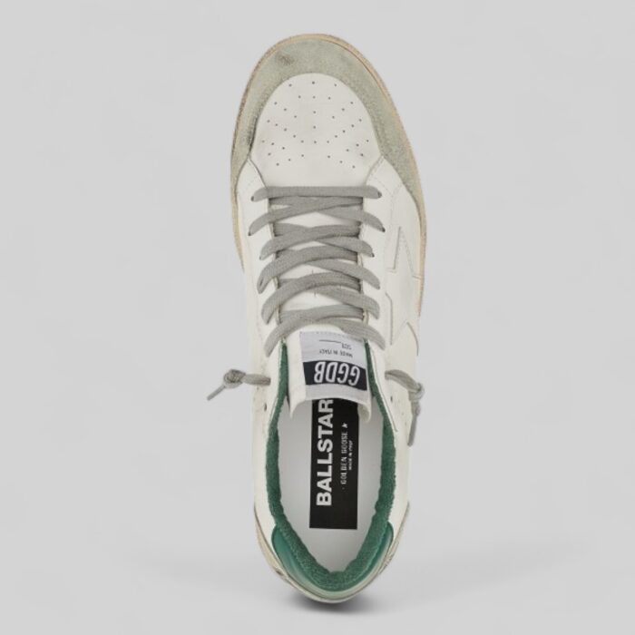 GOLDEN GOOSE Ball-Star Sneakers in Bio Based Upper and Star With Suede Heel and Tab - immagine 2