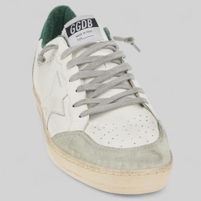 GOLDEN GOOSE Ball-Star Sneakers in Bio Based Upper and Star With Suede Heel and Tab - immagine 3