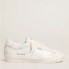 GOLDEN GOOSE MatchStar Sneakers in White Shiny Leather Upper