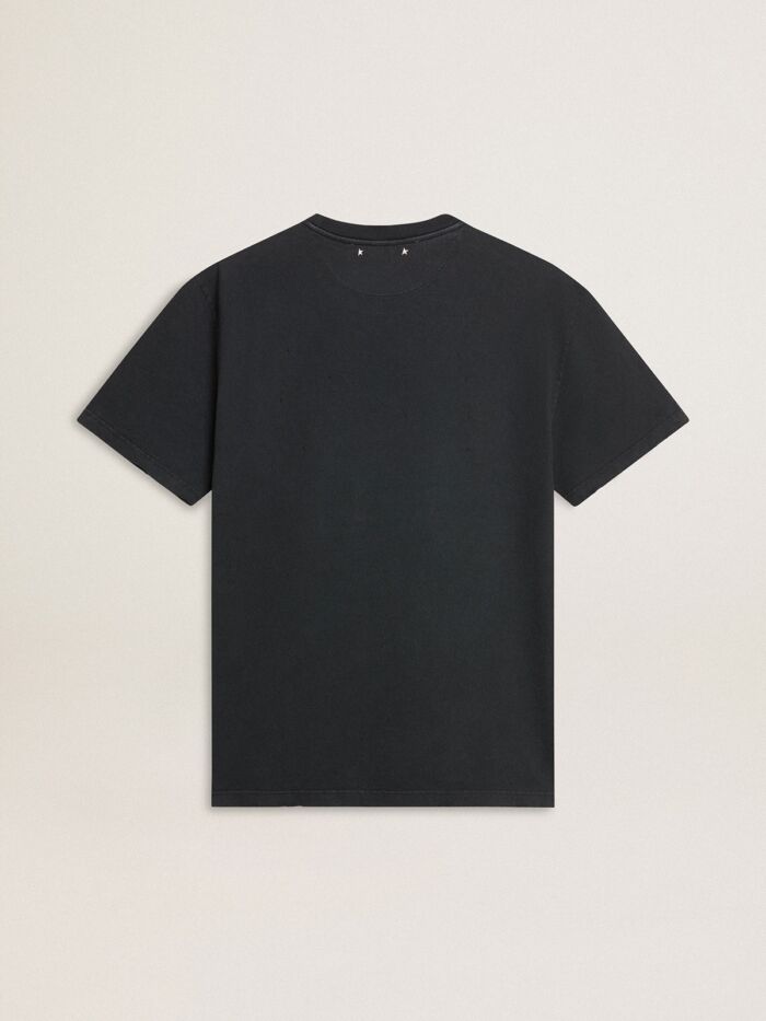 GOLDEN GOOSE Men's T-Shirt with Cosmic Sunrise Print - immagine 4