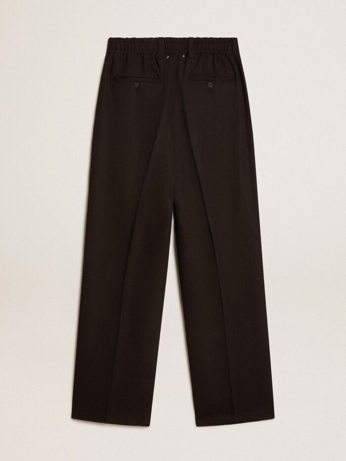 GOLDEN GOOSE Men's Pants in Wool Gabardine with Double Pence - immagine 5