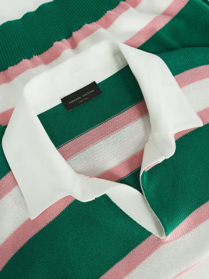 ROBERTO COLLINA Stripes Polo Comfy Fit - immagine 5