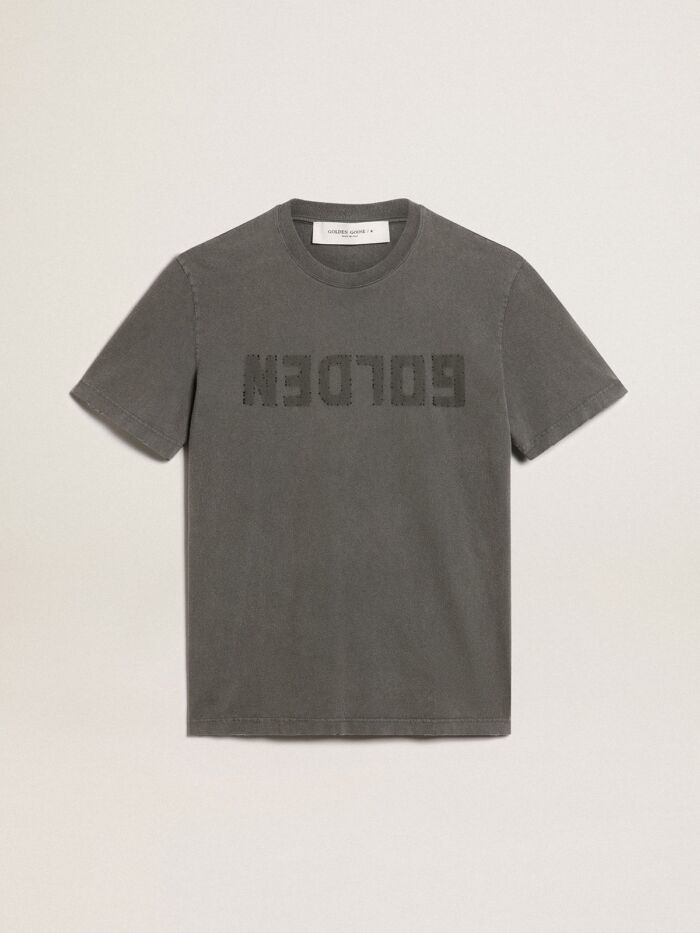 GOLDEN GOOSE Men's Distressed T-Shirt with Logo - immagine 3