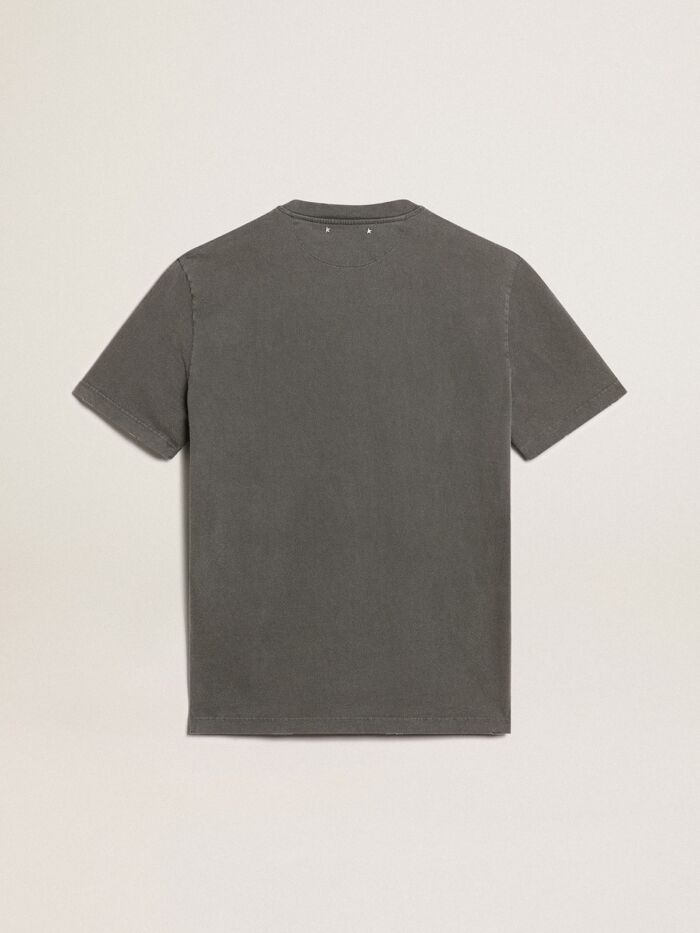 GOLDEN GOOSE Men's Distressed T-Shirt with Logo - immagine 4