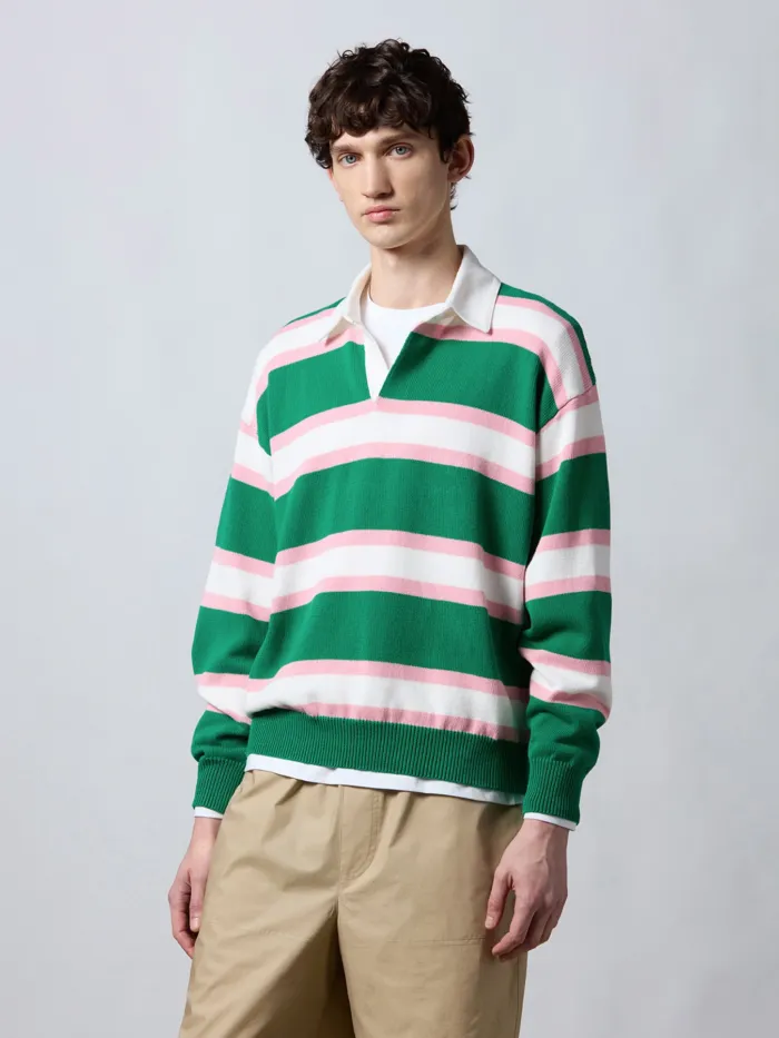ROBERTO COLLINA Stripes Polo Comfy Fit - immagine 2