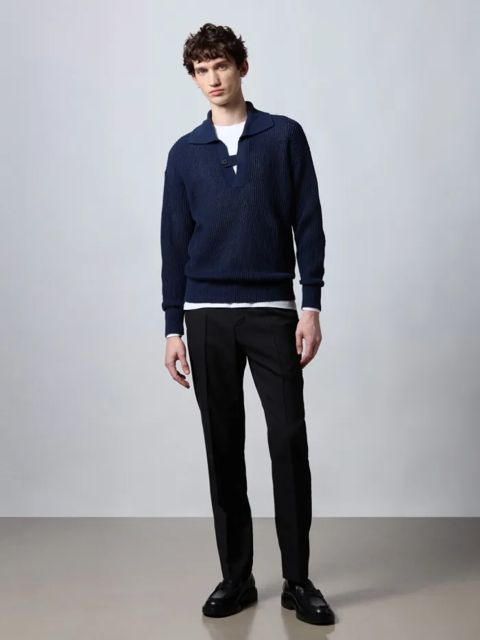 ROBERTO COLLINA Fisherman Polo Comfy Fit